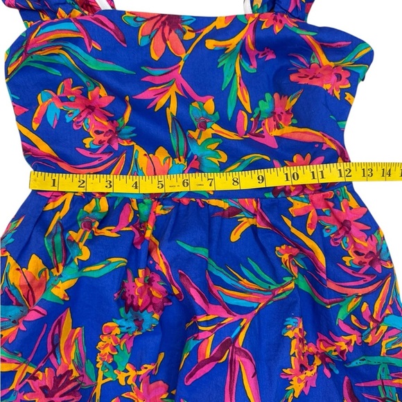 J. Crew Vibrant Floral Midi Dress With Side Pockets Size 00 - Picture 6 of 17